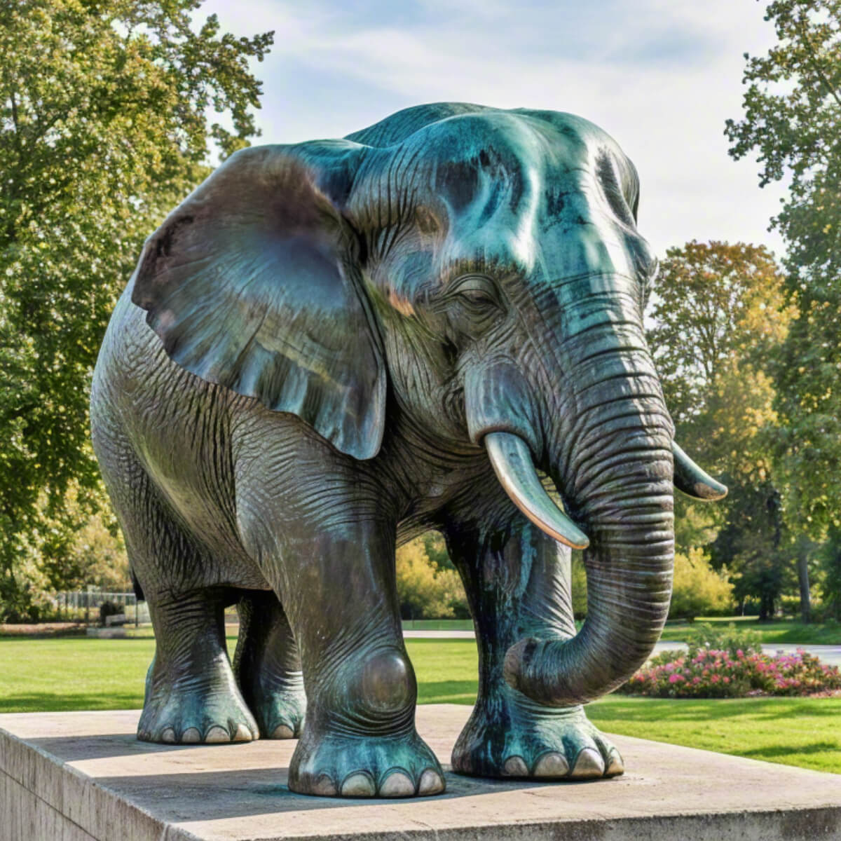 Large Elephant Statue for Garden