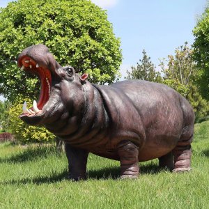 Outdoor Hippo Statue