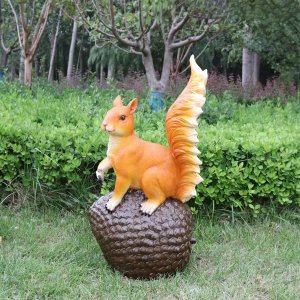 Red Squirrel Statue