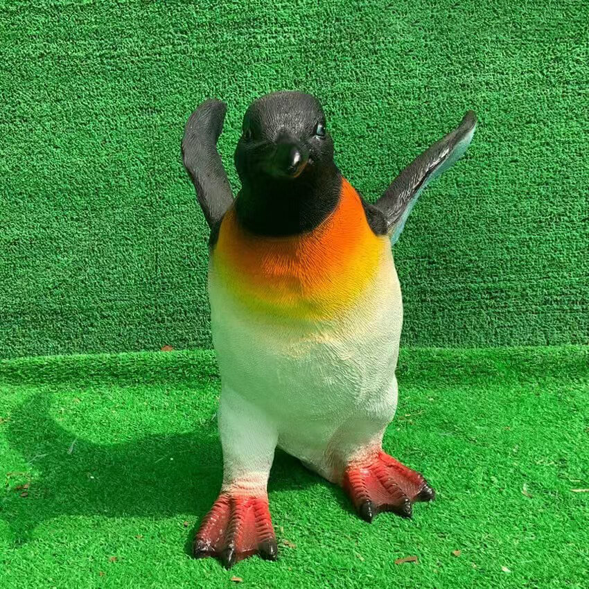 Resin Penguin Statue