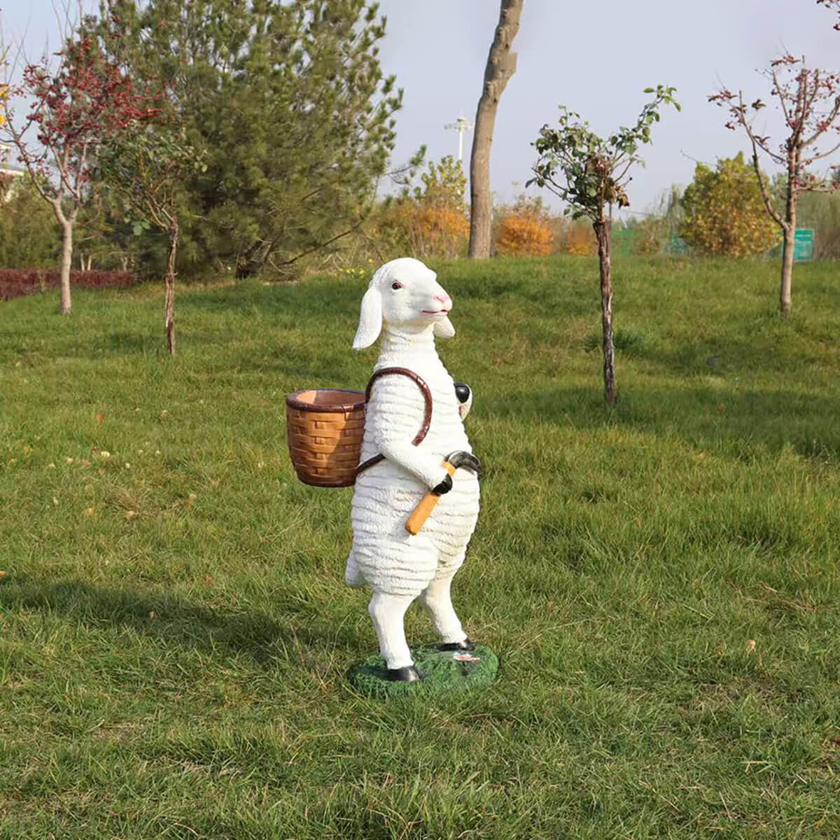 fiberglass sheep statue