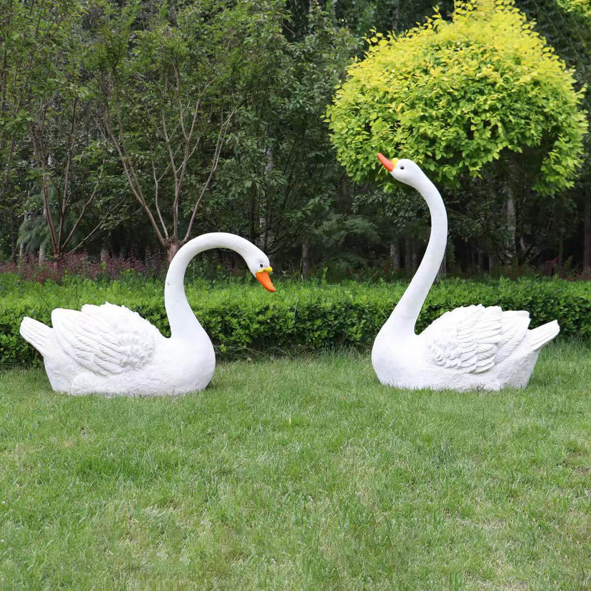 Swan Garden Sculpture