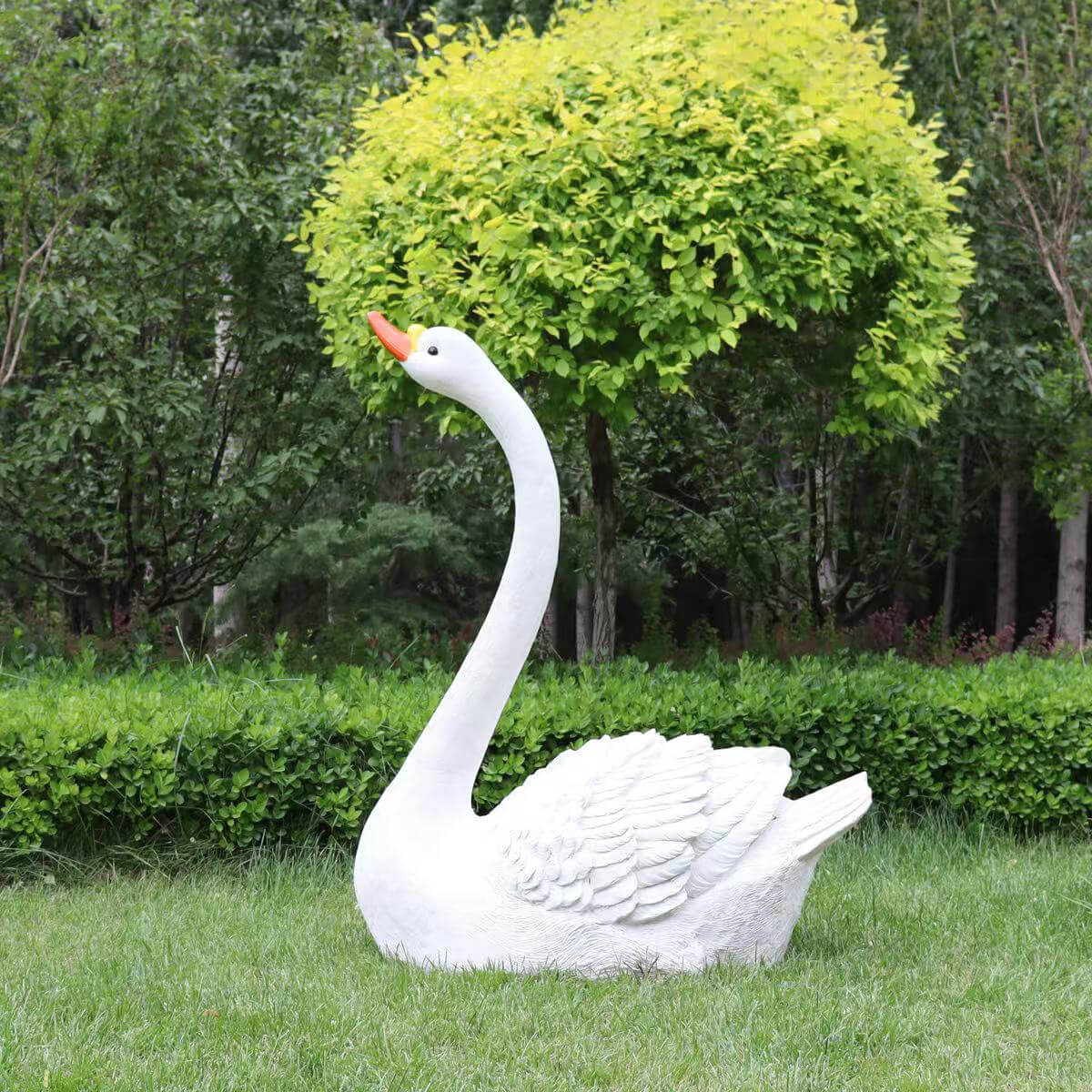 Swan Garden Sculpture