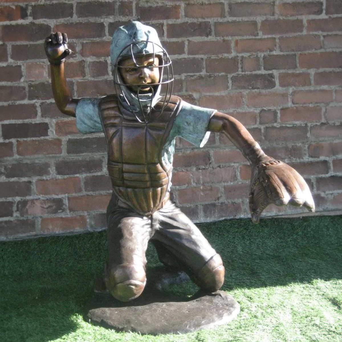 Baseball Catcher Statue