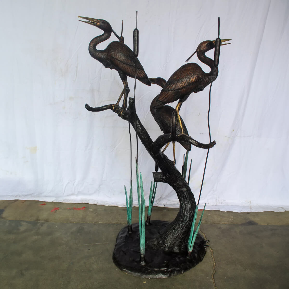 Blue Heron Statue Outdoor