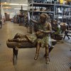 Boy and Girl Reading Statue