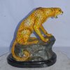 Brass Cheetah Statue