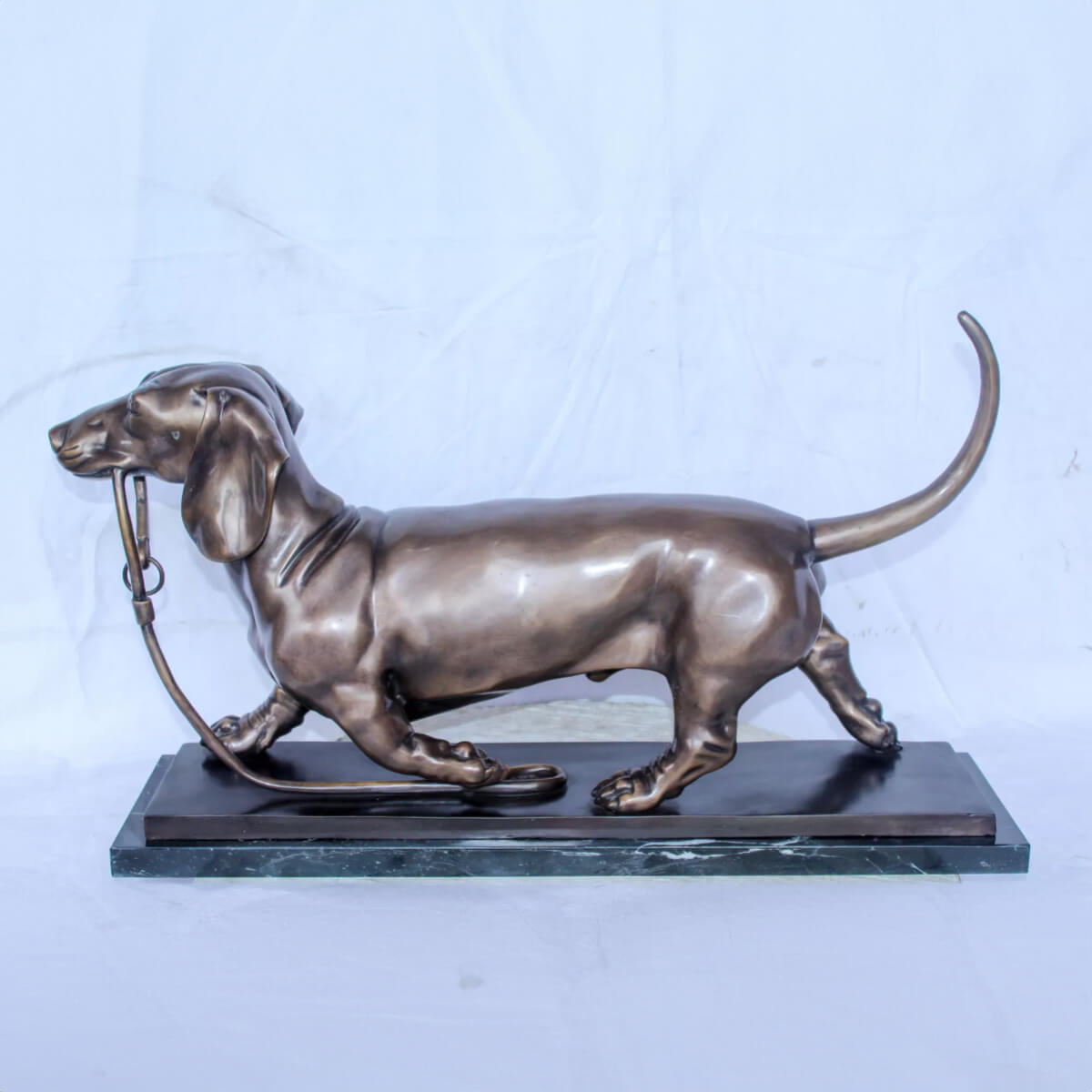 Bronze Dachshund Statue