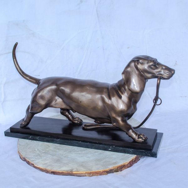 Bronze Dachshund Statue