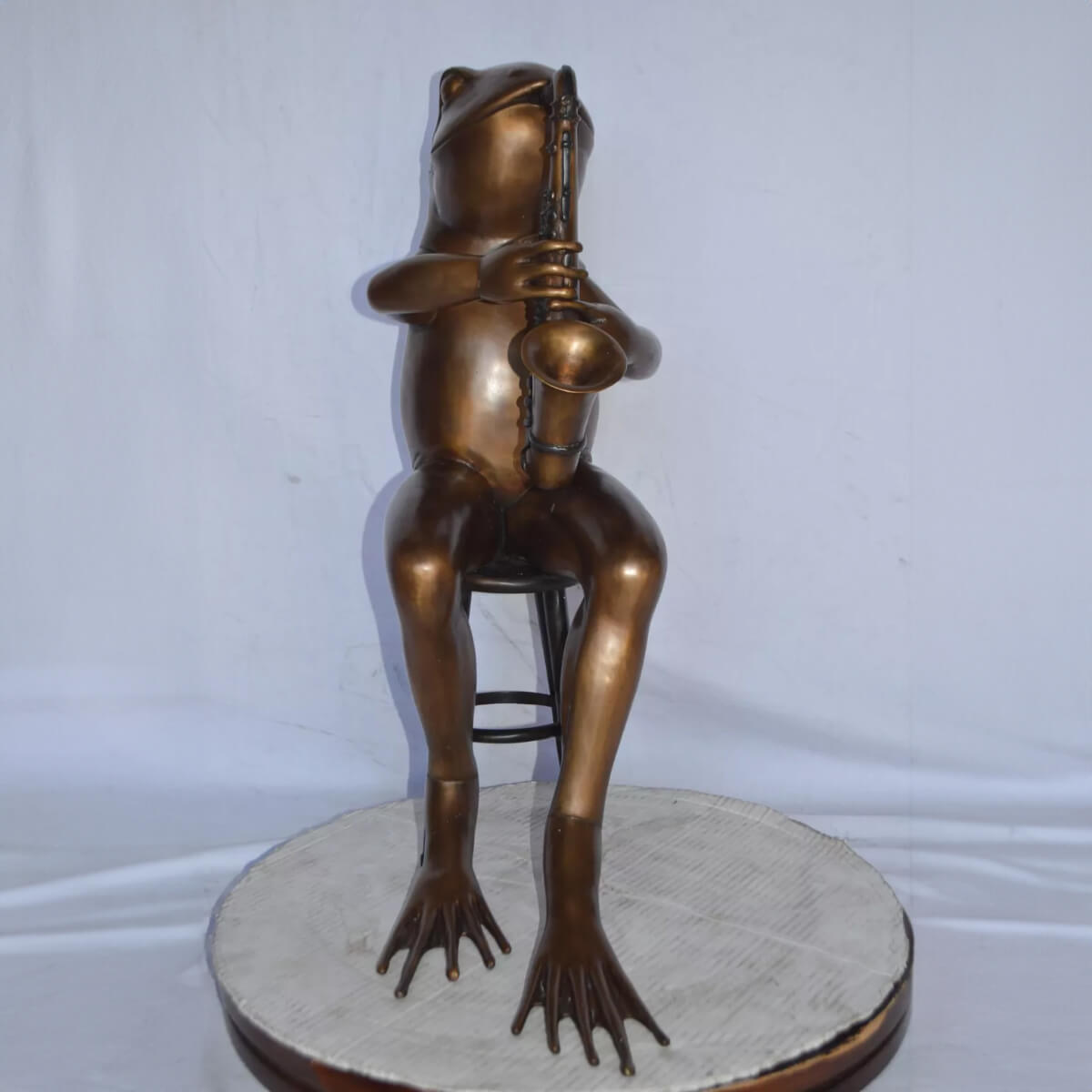 Bronze Frog Figurine