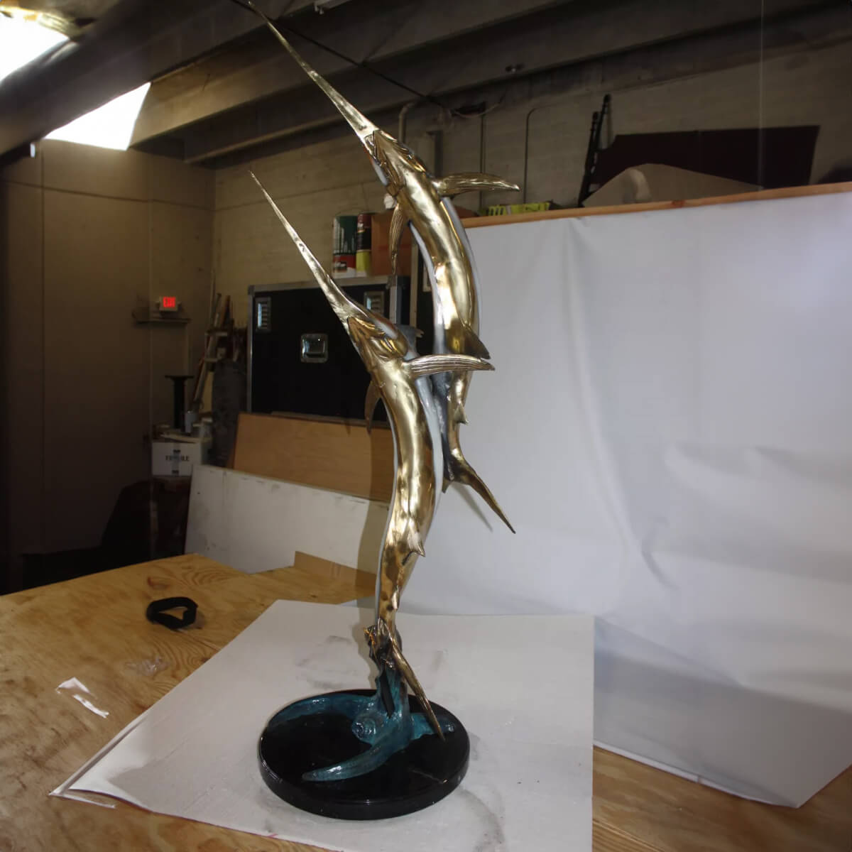 Bronze Sailfish Sculpture