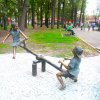 Children on Seesaw statue