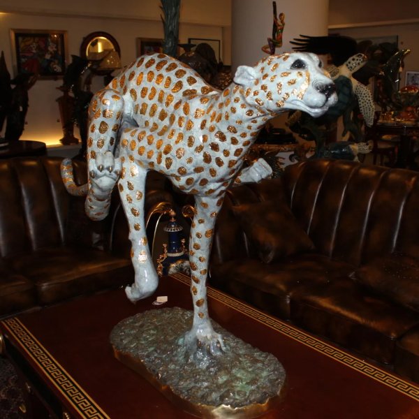 Large Cheetah Sculpture