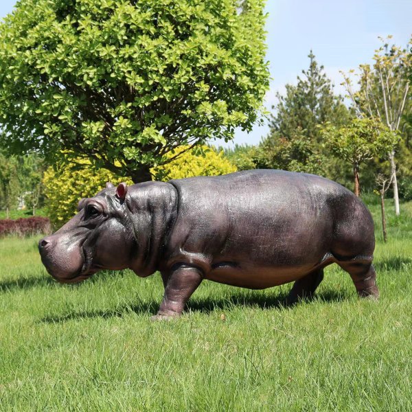 Life Size Hippo Statue