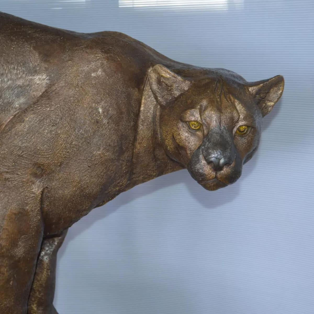 Life Size Mountain Lion Statue