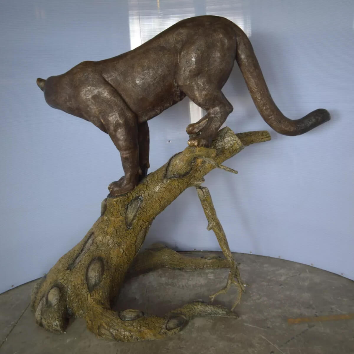 Life Size Mountain Lion Statue