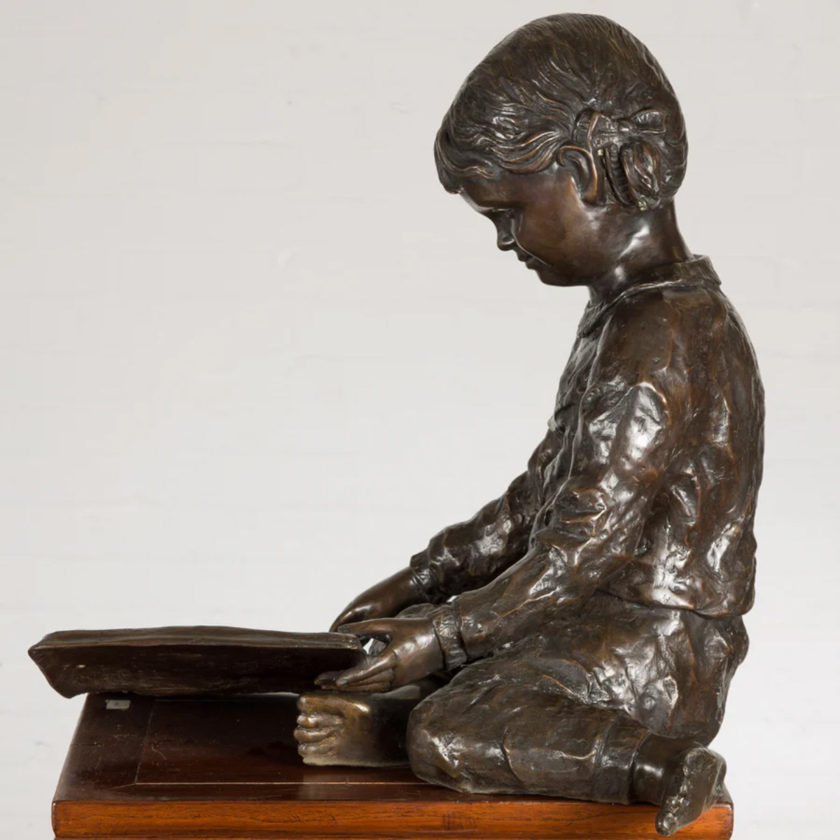 Little Girl Reading Sculpture