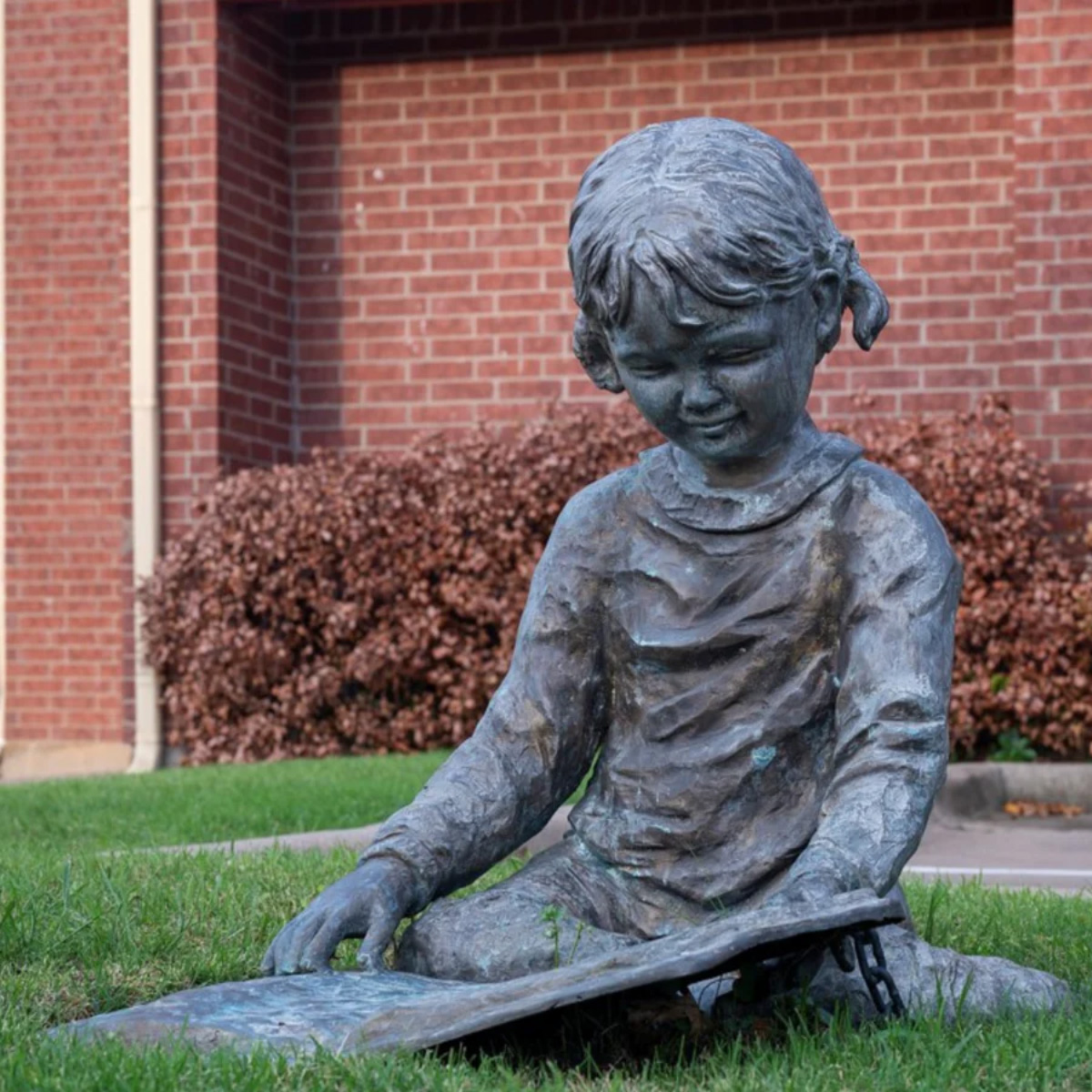 Little Girl Reading Sculpture