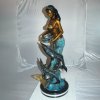 Mermaid with Dolphin Sculpture for Sale