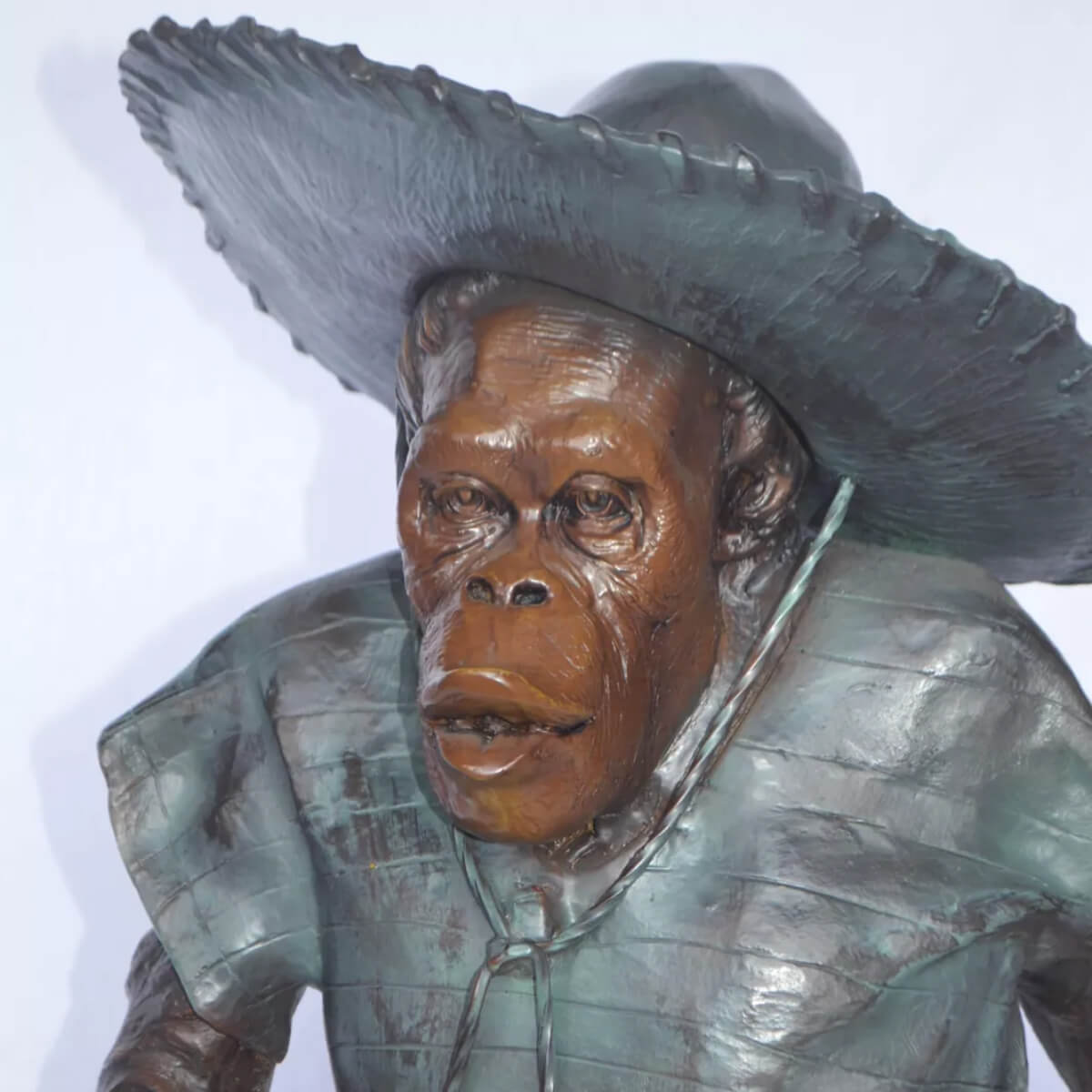 Monkey Cowboy Statue