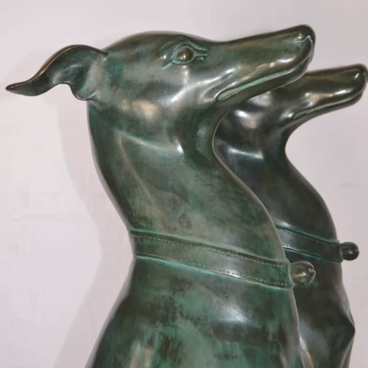 Sitting Greyhound Statue