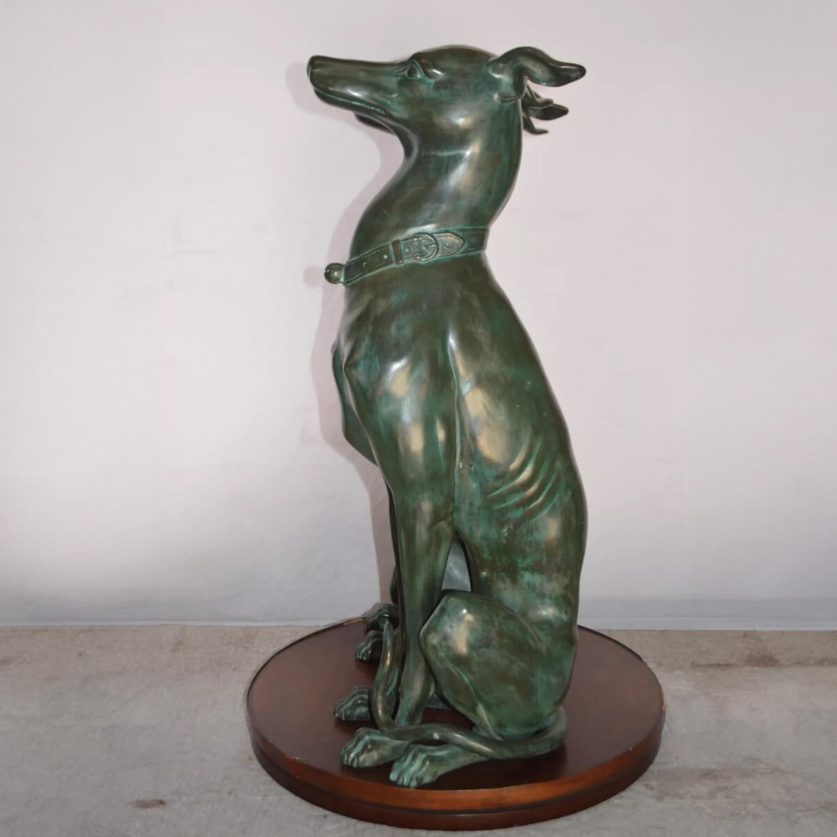 Sitting Greyhound Statue