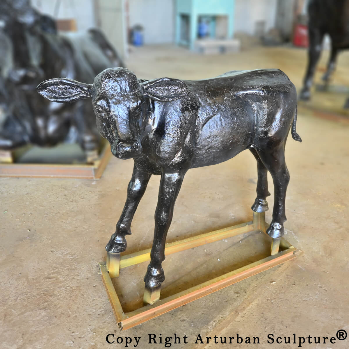 Calf Garden Statue