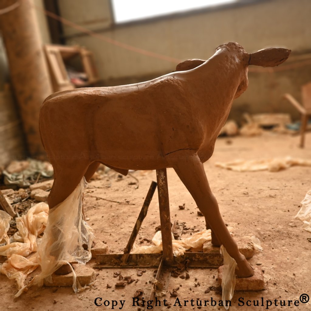 clay mold of Calf Statue