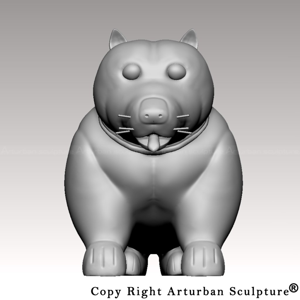 3D design of Botero Dog