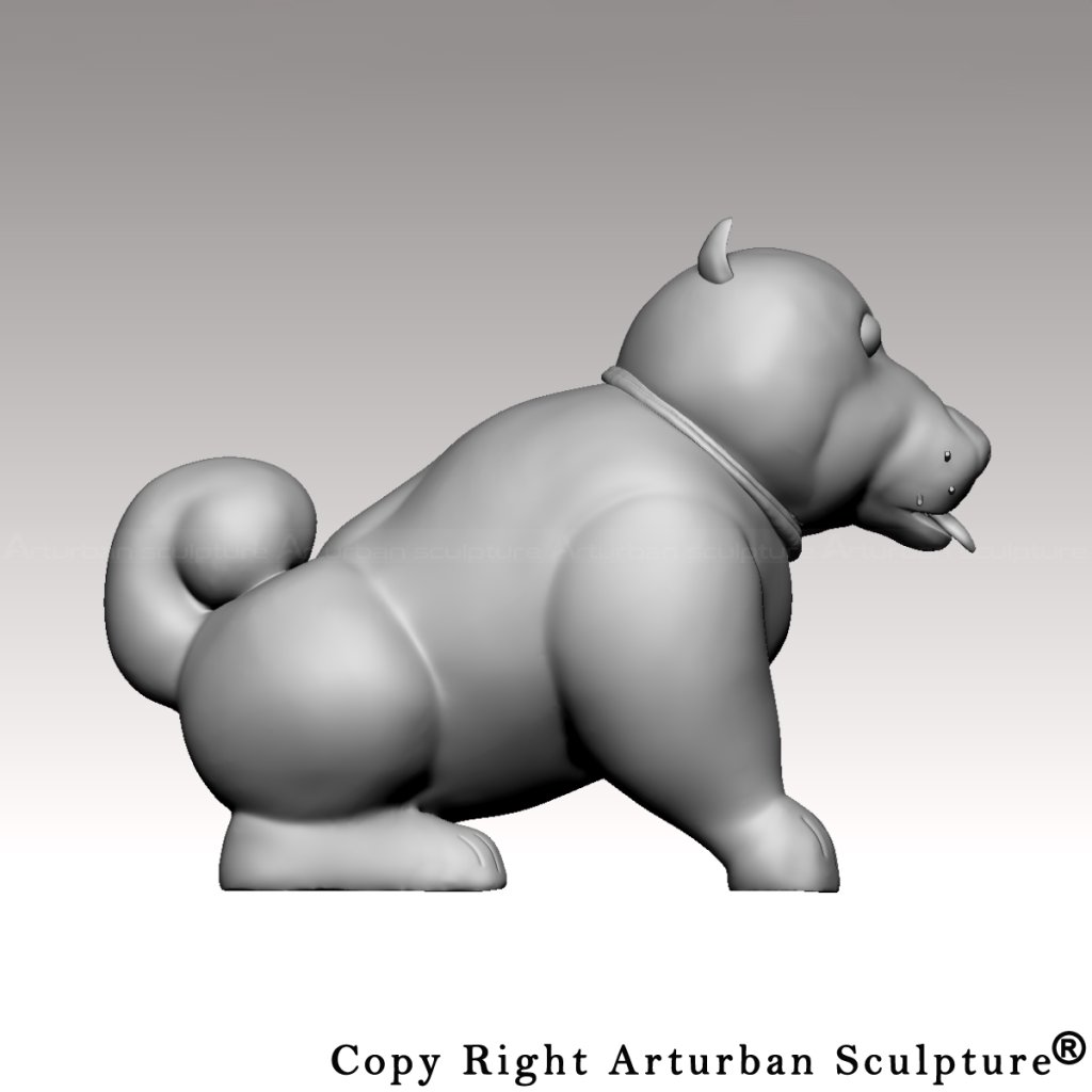 3D design of Botero Dog