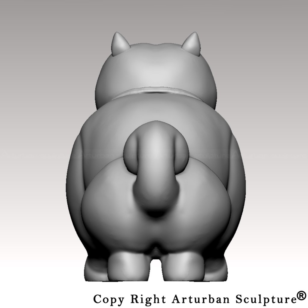 3D design of Botero Dog