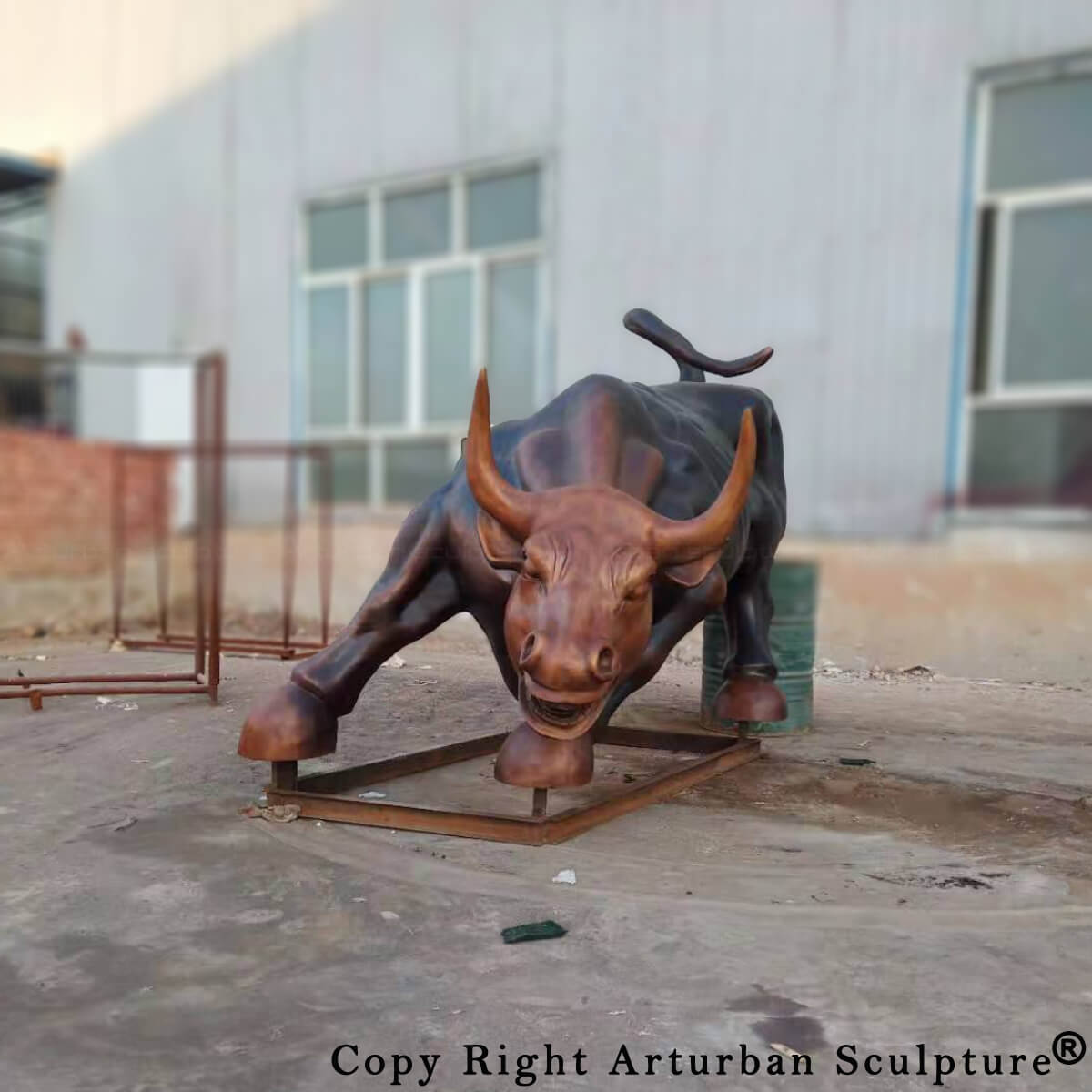 Stock Market Bull Sculpture