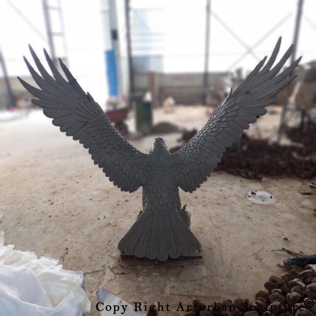 clay mold of Flying Eagle Statue