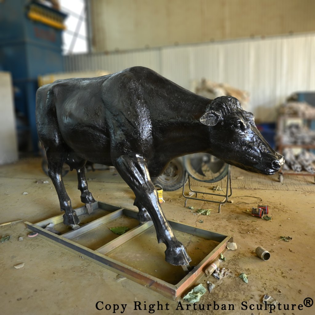 cow standing statue