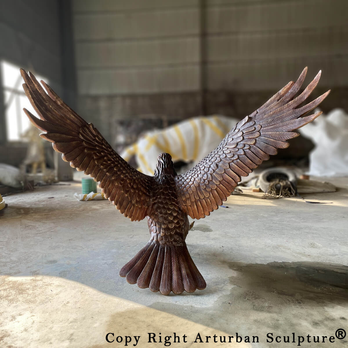 Eagle Flying Statue