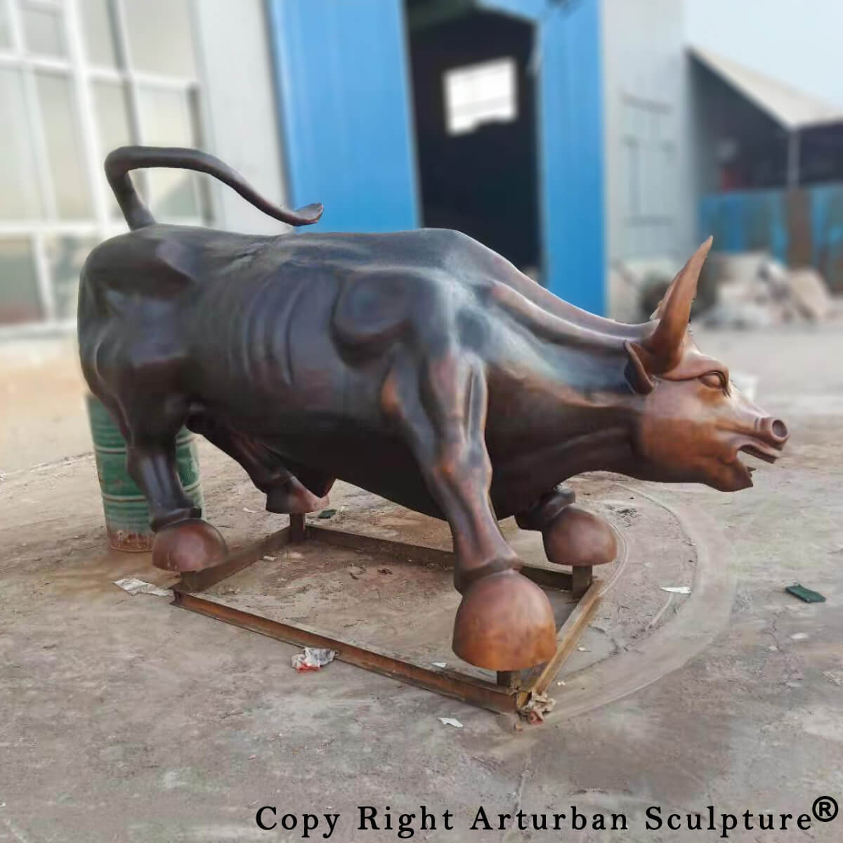 Stock Market Bull Sculpture