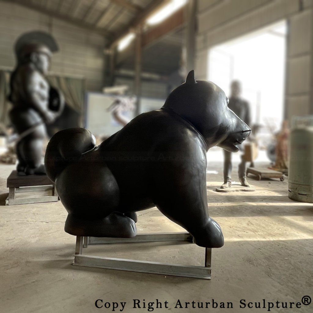 Botero Dog statue