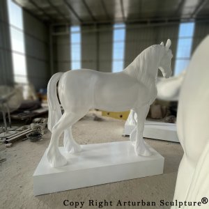 Draft Horse Statue