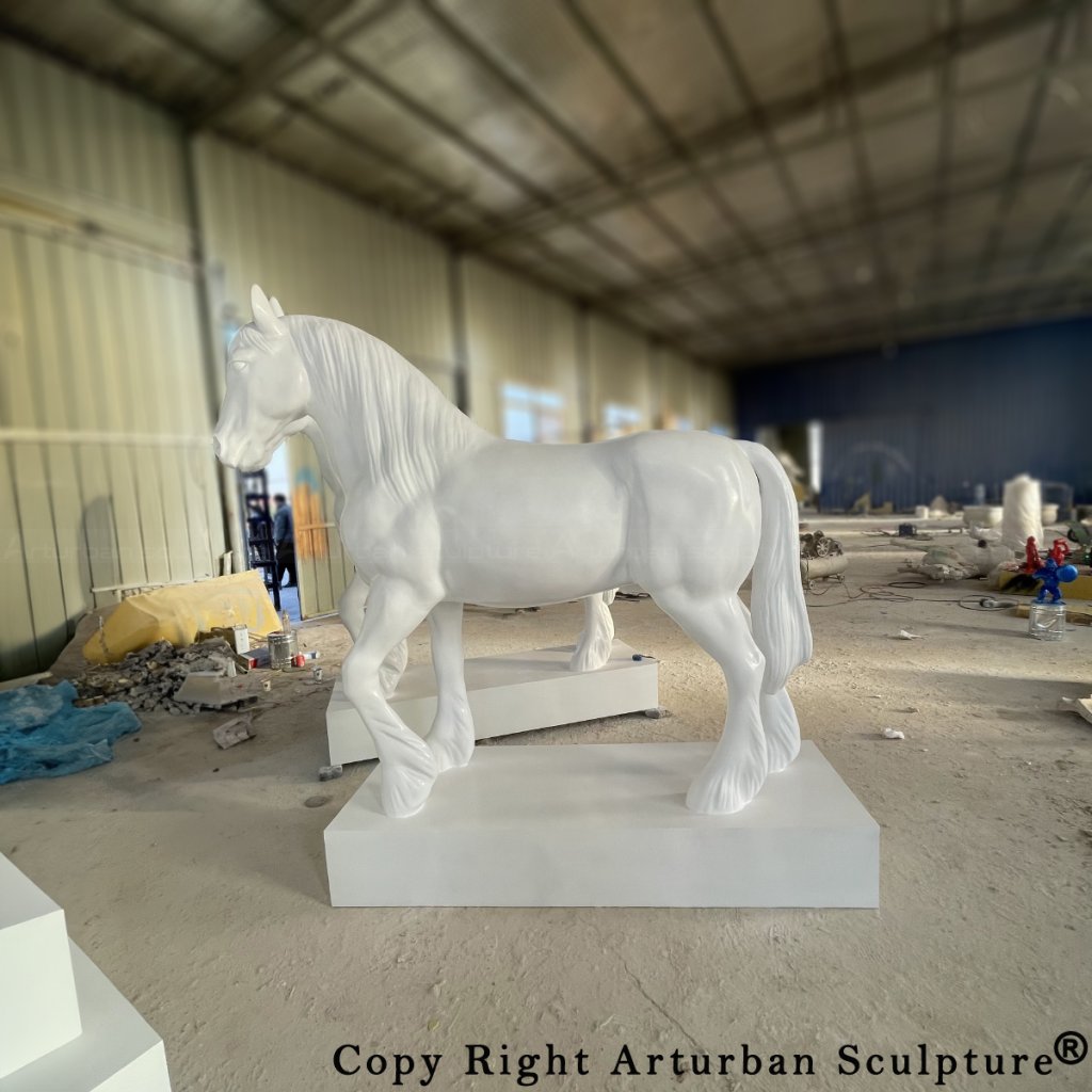 Draft Horse Statue