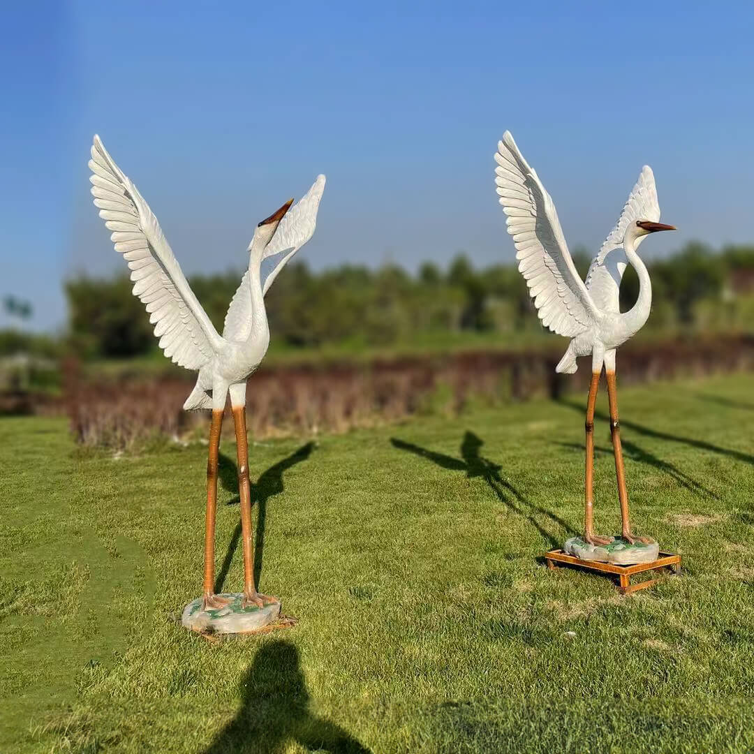 Egret Garden Statue