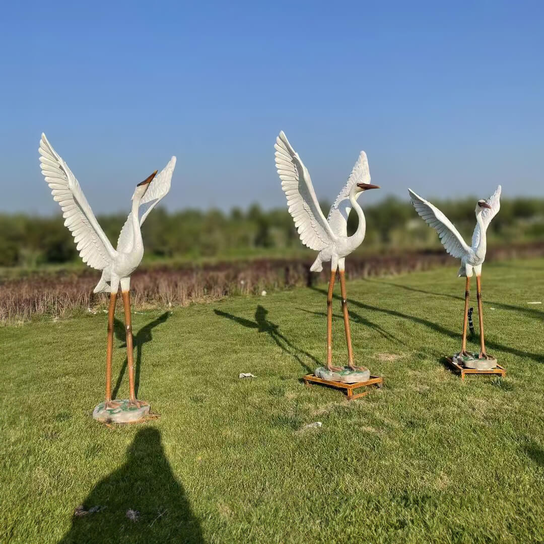 Egret Garden Statue