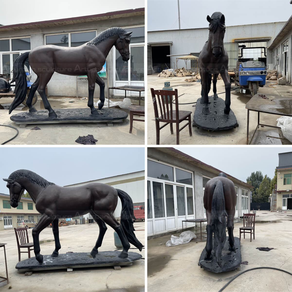 Cast Bronze Horse Sculpture